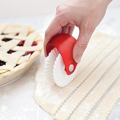 Roată de aluat Decorator și tăietor de plăcintă Crustă Roată Plastic Plăcintă Decorare Cutter Lattice Cutter Instrument de bucătărie Gadget