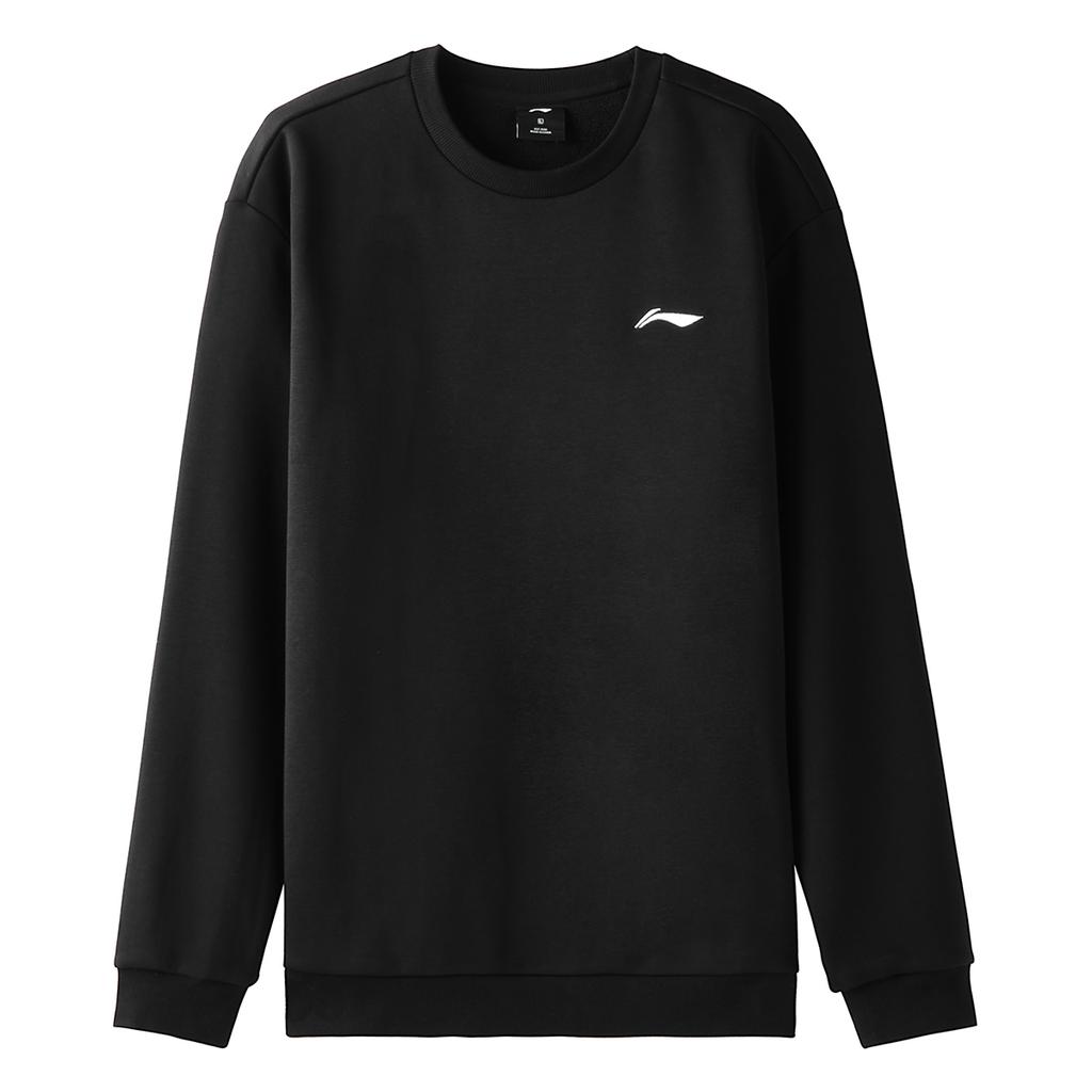 Li-Ning Versatile Simple Comfortable Round Neck Loose Shoulder Casual Pullover Sweatshirt Unisex Sweatshirt AWDVG81-1