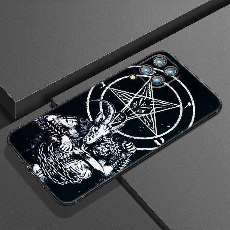 

Чехол для телефона с сатанинским страшным черепом для Samsung Galaxy A21 A30 A50 A52 S A13 A22 A32 4G A23 A33 A53 A73 5G A12 A31 A51 A70 A71 A72 Samsung A73 5G