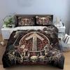 Viking Warrior Nordic Design Bedding Set Bedding set (1 duvet cover, 2 pillowcases, duvet not included)