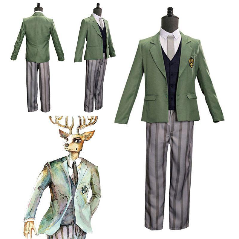 Beastars Anime Louis Cosplay Costume Wolf Rui Deer School Uniform Academy Suit