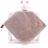 1Pcs 25x25cm 100% Cotton Cartoon Animal Embroidered Small Square Face Towel Baby Hand Children Wash Cloth