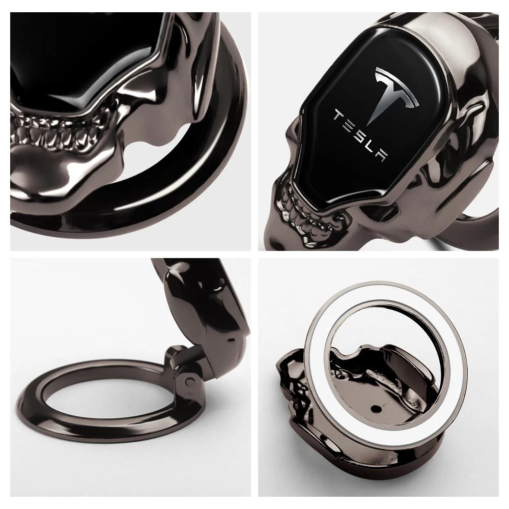 Bilklistermärke 2025 Ny Tesla 1 ST Skyddskåpa Klistermärke för Bilens Motor Start/Stopp-knapp Auto Tillbehör För Tesla Model 3 Model S