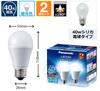 Panasonic LED base diameter equivalent to 40W daylight equivalent general wide light distribution 2 compatible with closed appliances LDA4DGEW2T bulb,