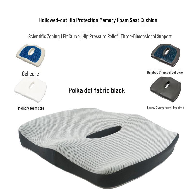 Memory Foam Chair Seat Cushion for Long Sitting in Office or Study