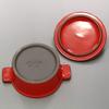 Tepelně odolná keramika Mino Ware Cocotte Mini S Tricolor Red Průměr cca. 10,6 x výška 5,2 cm Vhodné do mikrovlnné trouby Vyrobeno v Japonsku 509-06