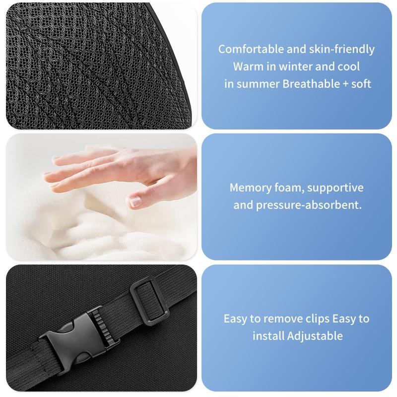Ice Silk Car Headrest Neck Cushion Lumbar Support Pillow Seat Cushion For BMW 3 5 Series G32 G20 F10 F30 X3 G01 X5 G05 G30 G60