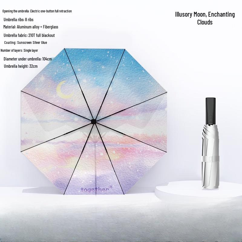Hanyou Smart Rechargeable Automatic Sun & Rain Umbrella