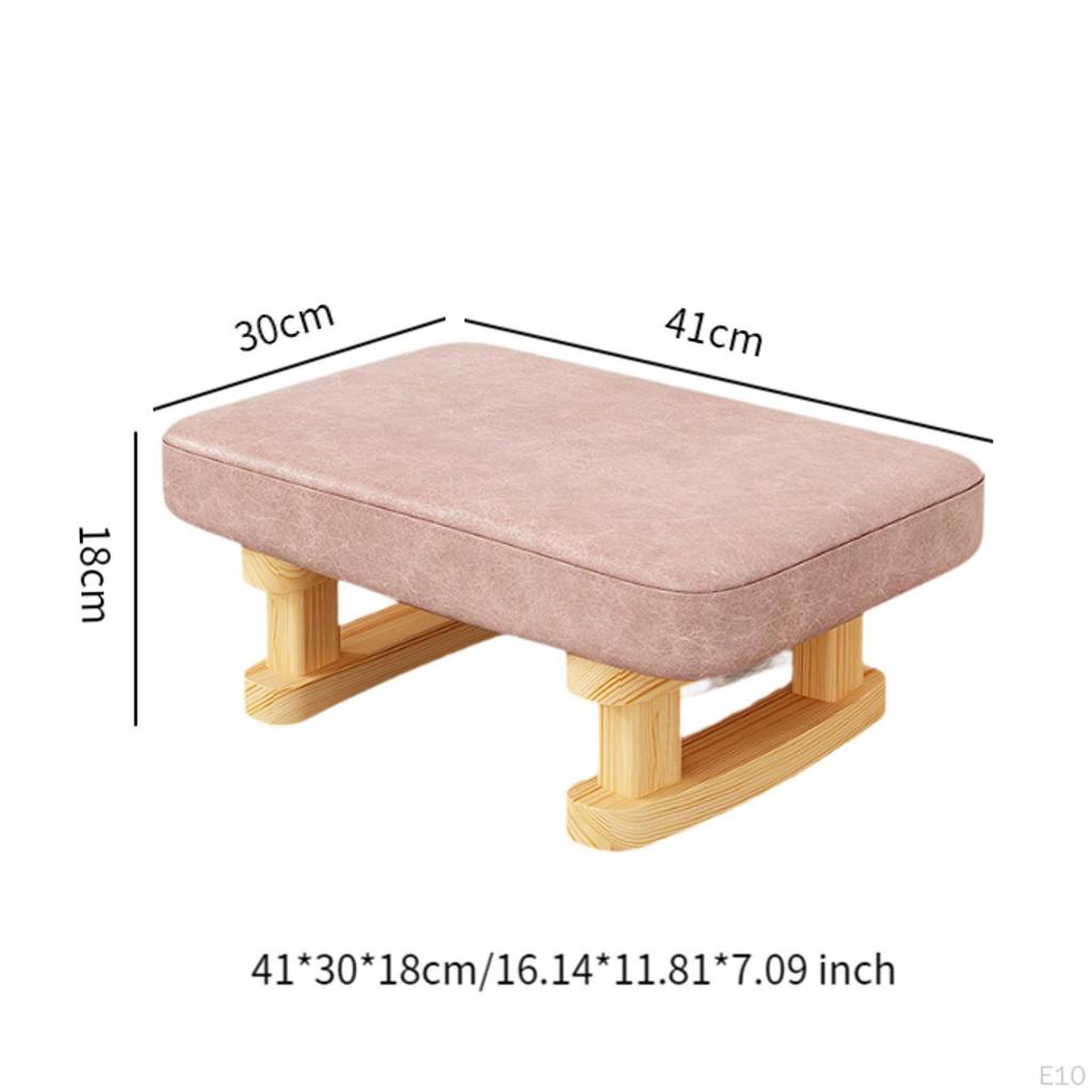 Ergonomiczny drewniany podnóżek na nogi do domowego biura