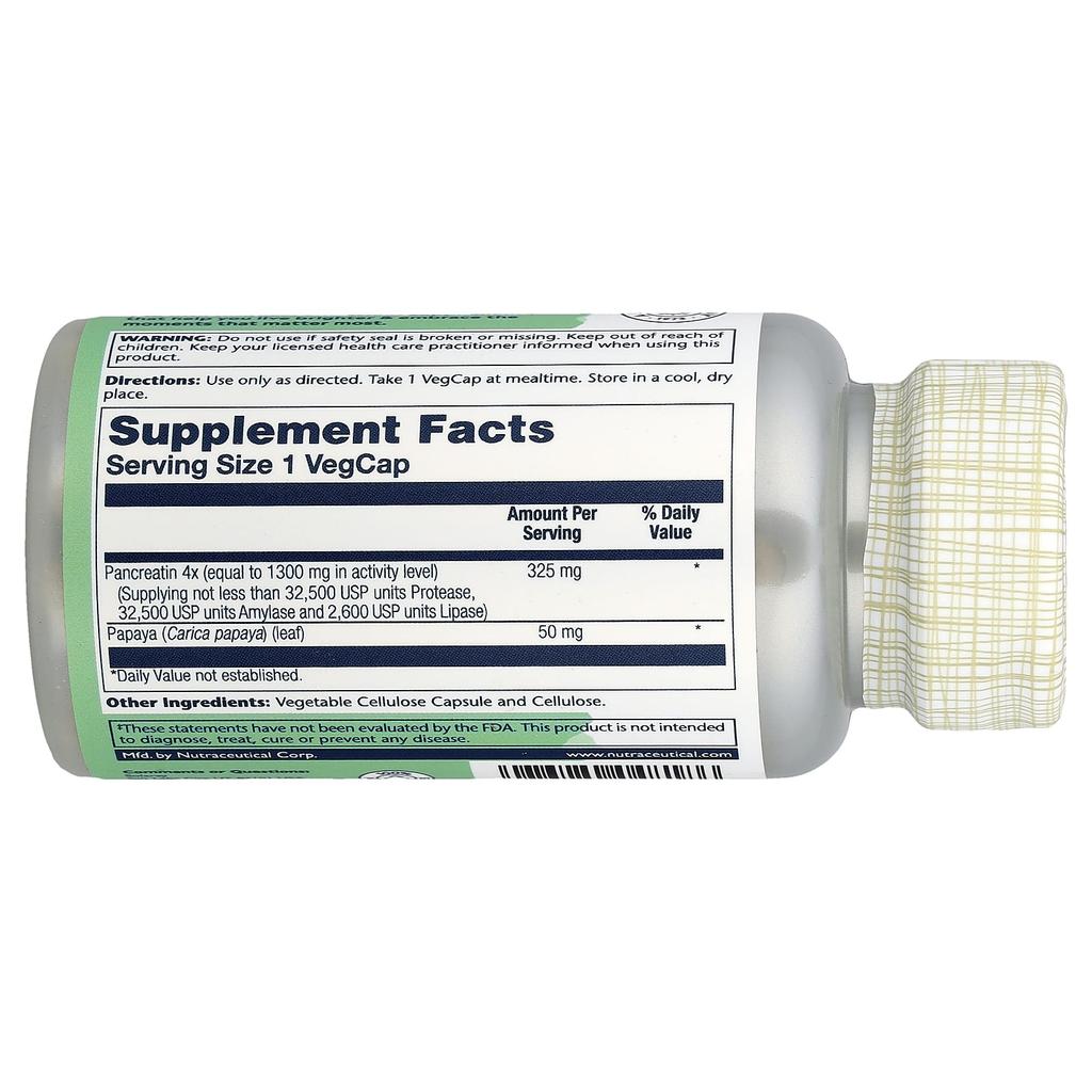 Pancreatin 1300, 90 Veggie Capsules