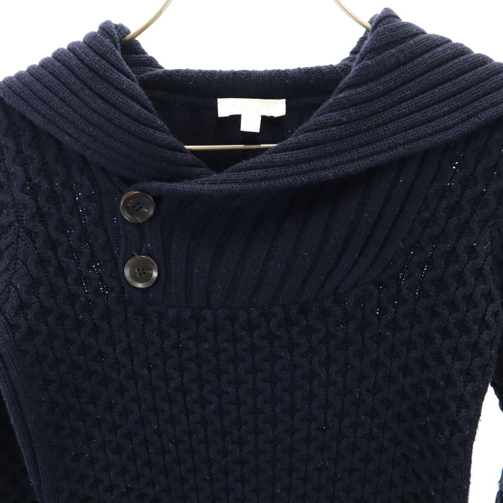 GUCCI made in Italy Long sleeve sweater 5 Navy knit Kid's Used