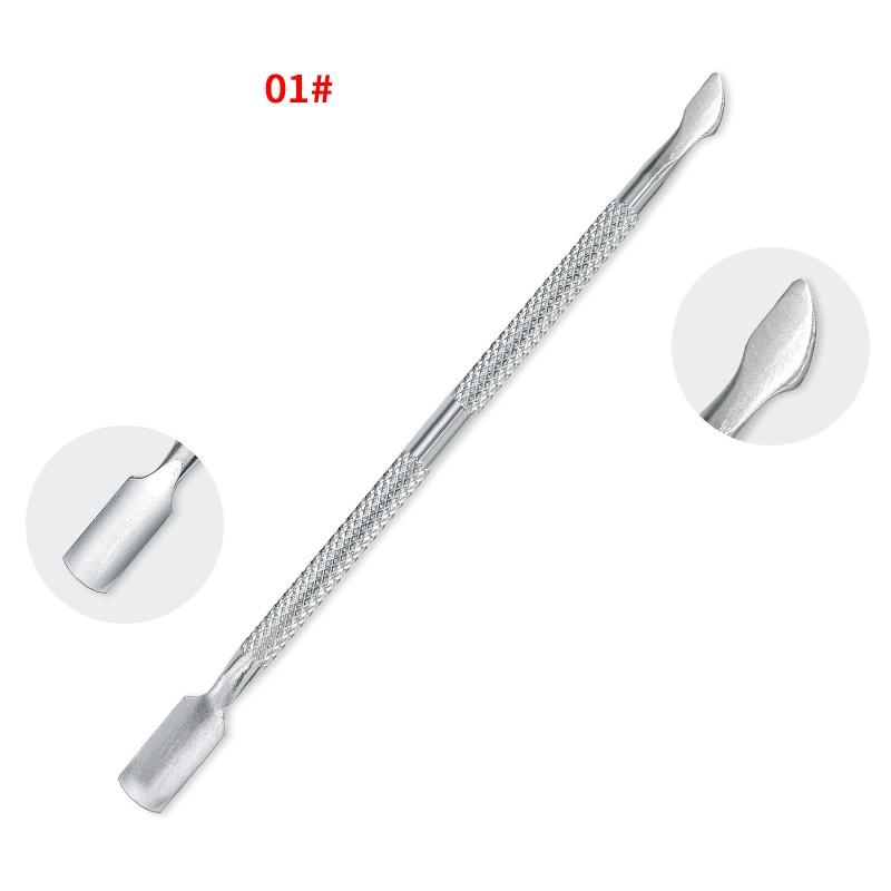1Pcs Stainless Steel Double Head Cuticle Pusher for Manicure Tools for Nails Art Non-Slip Nail Cuticle Remover Accessories
