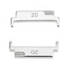 1 Pair Metal Watch Band Adapter 20 To 22mm Watch Strap Connection Adapter with Spring  