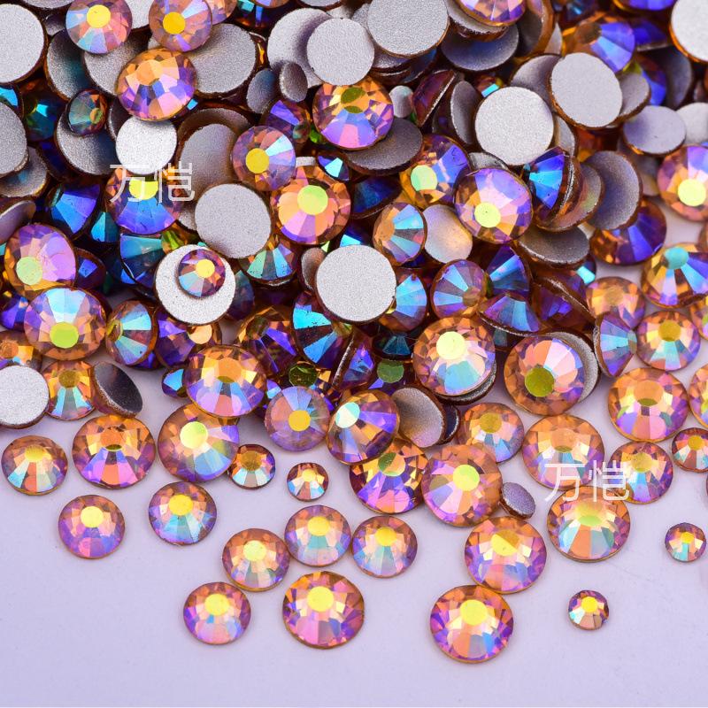 Ss3-Ss16 Mixed Size Flat Bottom Drill, Mobile Phone Case Diy Sticker Diamond Crystal Glass, Creative Nail Art Jewelry Accessories