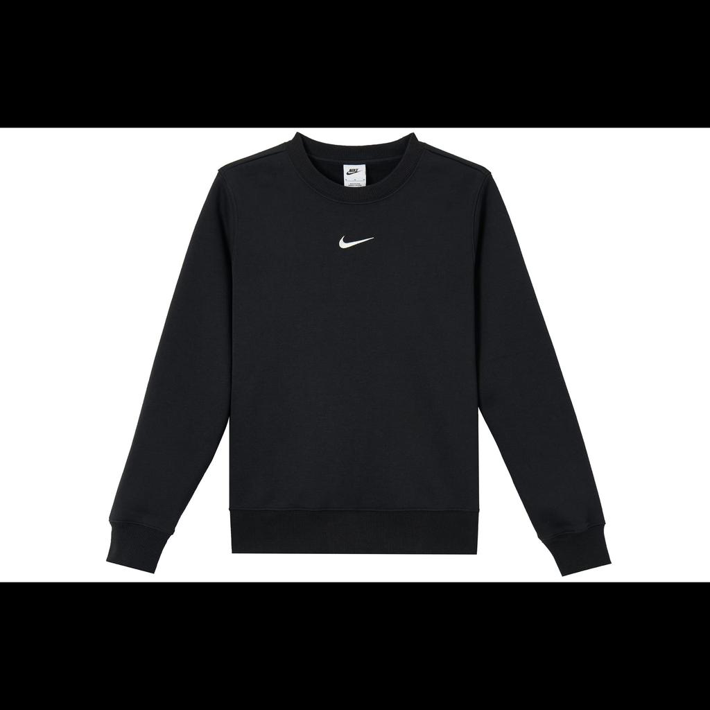 Nike Sportswear Phoenix Fleece Lined Crew Neck Athleisure Sweatshirt Women's Black/Sail White DQ5752-010