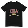 Patriotic 1980 And 2026 Hockey Vintage Usa Crossed Sticks Tshirt