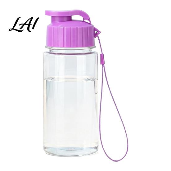 Outdoor Camping Water Bottle Sports Bottle with Flip Lid And Lanyard Portable Leak-proof PET Everyday Hydration Cup Lightweight Fitness Jug,