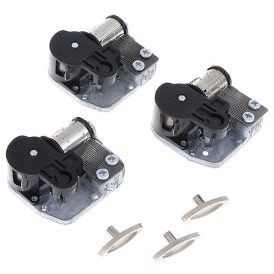 Mechanical Diy Windup Music Box Sankyo Musical Movement+Key