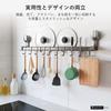 ANDWINT Kitchen Tool Hooks, 60cm Wide, Suction Cup Organizer, No Drilling Required, Strong, Rust-Resistant, No Marks, No Tools Required, Fits Knives,