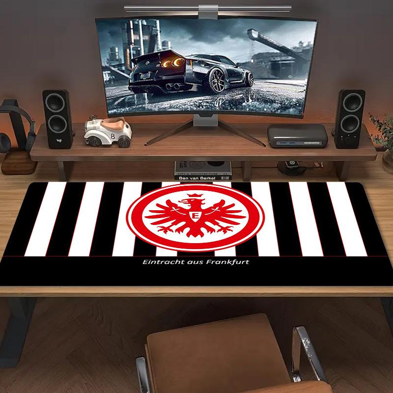 Eintracht Frankfurt Logo Color Mouse Pad Large Gaming Table Cushion Non-slip Laptop Tablet Big Mousepad XXL Mat Mini PC Playmat With Lock Edge