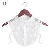 Classic Women Cotton Lace Fake Collar Vintage Detachable Clothes Accessories Lapel Blouse Top Shirt Collar False Collar DropShip