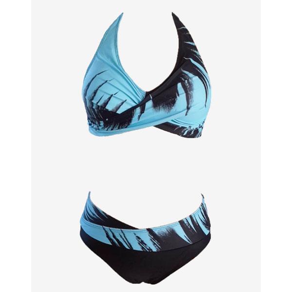 Womens Printed Swimwear Swimsuit Bathing Suit Two Pieces Beachwear Bikini Tankini