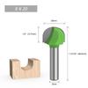 1pc 8mm Schaft Ball Nase Ende Mühle Runde Nase Cove CNC Fräsen Bit Radius Core Box Vollhartmetall router Bit Werkzeuge