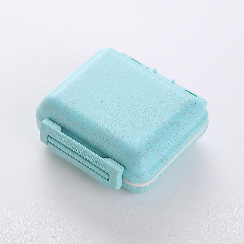 Pill Box Organizer Container 6 Grids Travel Case Tablets Plastic PP Drug Vitamin Capsule Holder Double Dustproof 4pc/lot
