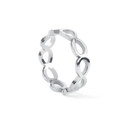Glory_Arden Surgical Steel Mobius Loop Ring / Gbsr-032