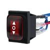 Waterproof 6-Pin 3-Speed Reverse Switch with Wire Self Resetting Toggle Motor Switch Durable Power Supply