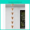 Alloy Copper Acorn Rain Chain With Water Drainage For Outdoor Gutter Decoration