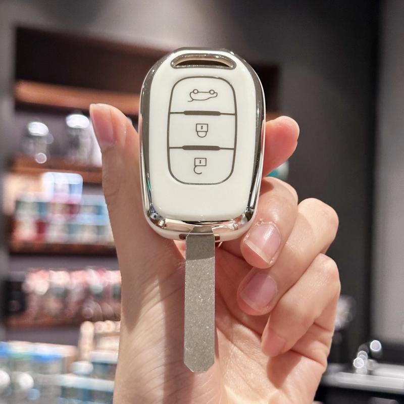 Carcasa TPU pentru chei de la distanta pentru Renault Kwid Simbol de trafic Dacia Sandero Logan Duster 2016 2017 2018 Husa Fob Shell