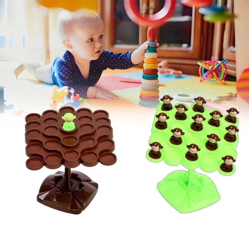 Engaging Monkey Balance Tree Two Person Interactive Balance Game Toy For Kids