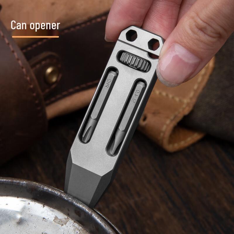 Titanlegierung Mini Verstellbarer Schraubenschlüssel Multitool Schlüsselanhänger