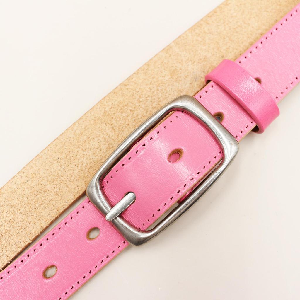 Rare Color Women's Cowhide Buckle Belt - Simple, Versatile, Retro Korean Style for Jeans