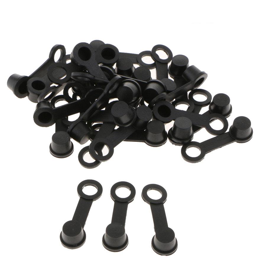 100 Pack Brake Bleeder Screw Caps Grease Fitting Cap Oil Drain Pump Rubber Dust Cover 8mm For Motorcycle Car