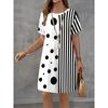 Summer T-shirt Dress Women Retro 3d Print Mini Dresses Comfortable Plus Size 8XL Beach Casual Breathable Soft Dress