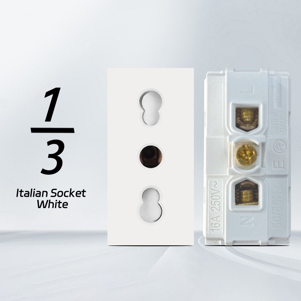 USB Modular Sockets And Switches EU French Socket Module  for EU Standard Wall Mount DIY