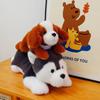 Dog Plush Husky Stuffed Animal With Short Fur Pp Cotton For Kids Decor Bedroom