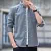 Men's Trendy Korean Plaid Long-Sleeved Casual Shirt for Spring & Summer