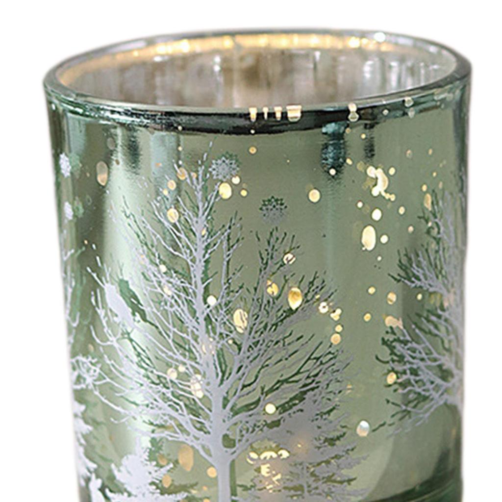 Glass Candle Holder, Cup Candle Holder, Statue, Table Decoration, Votive Candle for Christmas Parties