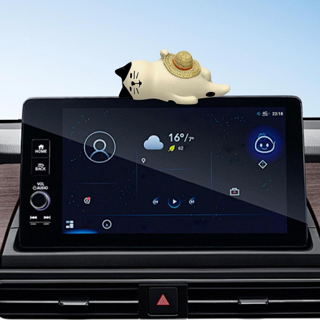 Resin Cat Car Decoration, Cat Car Interior Dashboard Decoration, Dashboard Decoration Cat Interior Figure,