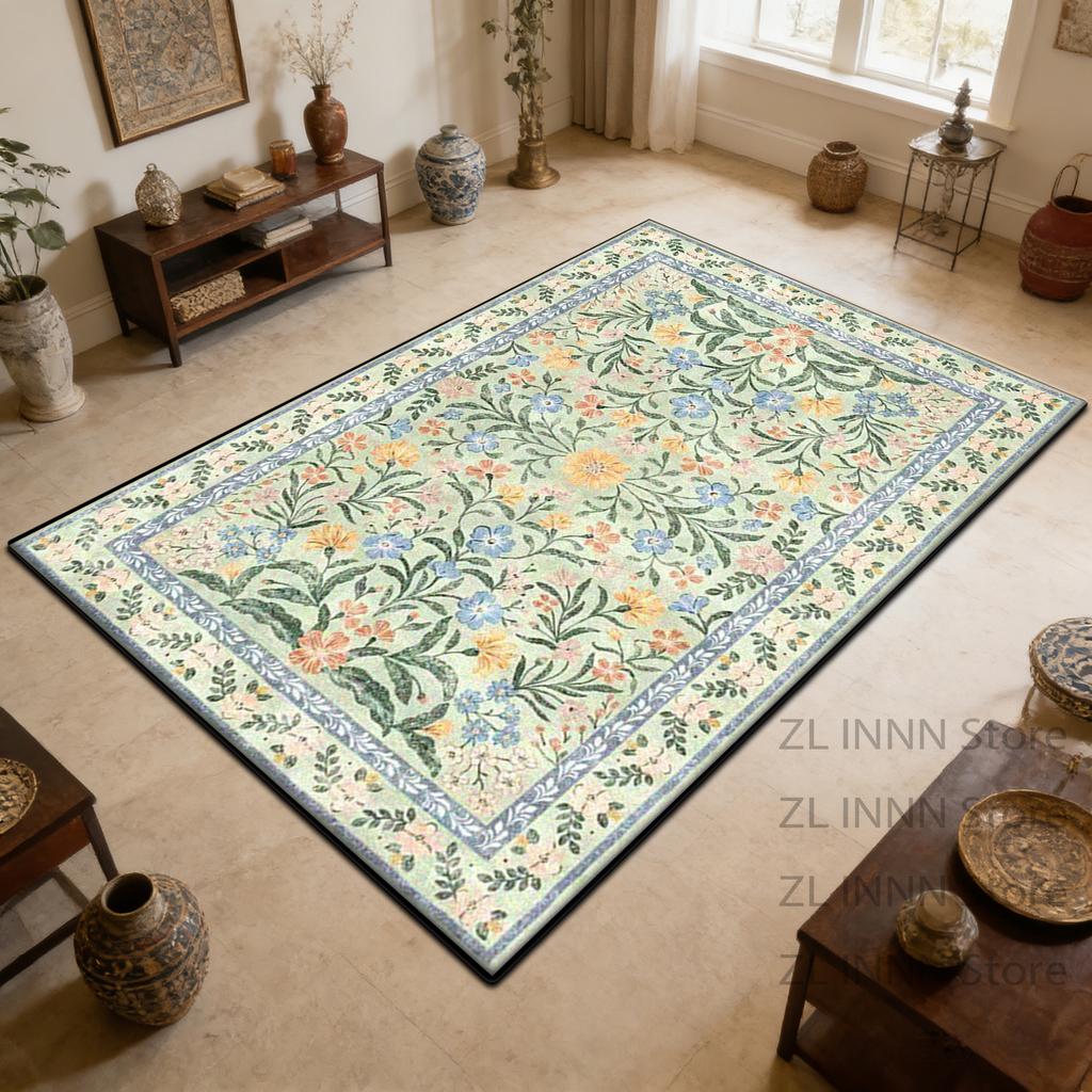 Persian Large Living Room Carpets Pile Fabric Non-slip Decoration Retro Bedroom Rug Home Sofa Area 200x300 Lounge Mats Exotic