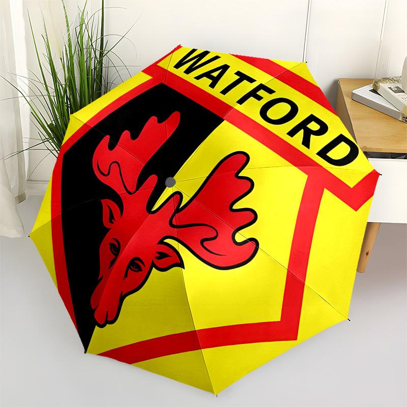 

Watford, Badge Automatic Opening and Closing, 8 rib Structure Portable Umbrella, Suitable for Men and Women in All Seasons Perfect Gift for