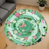 1pc Snake Floral Round Chair Mat Office Area Rug - Non-Slip, Floor Mat for Office, Bedroom, Ideal Home Decor Gift P0105019