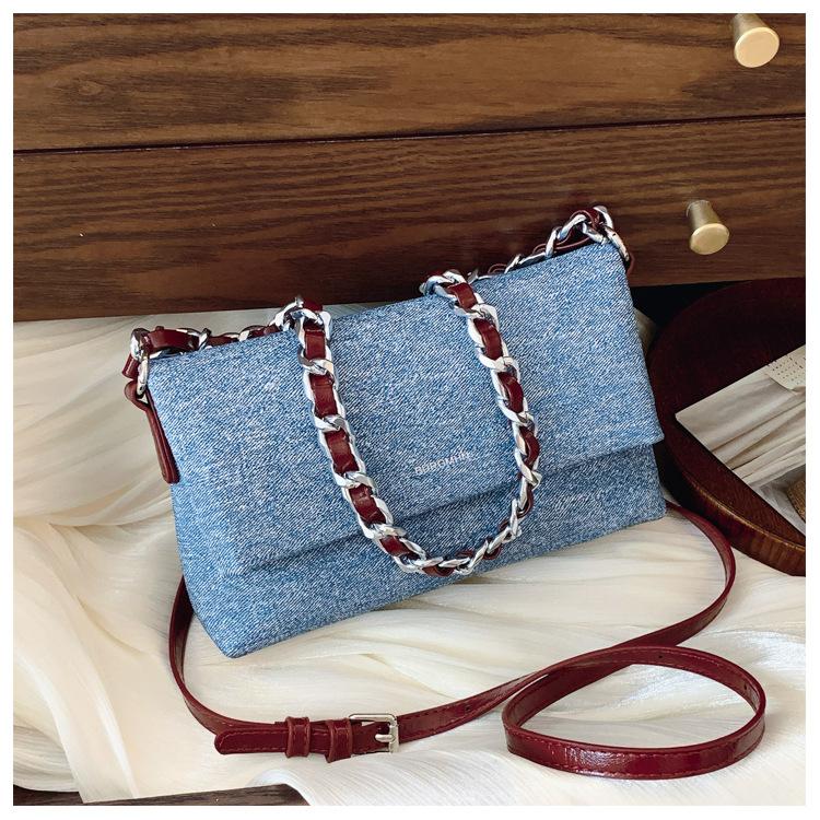 Popular Fashion Retro Texture Simple Commuter Chain Shoulder Bag Women's New Messenger Bag Women's Bag Tide