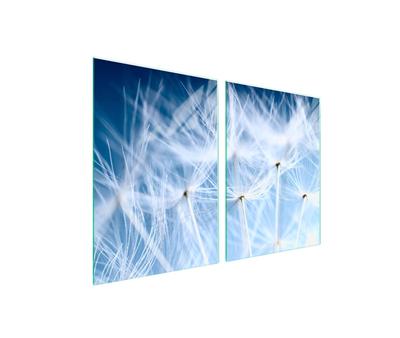 Glass Protective Plate for the Stove 2x45x52 Flower