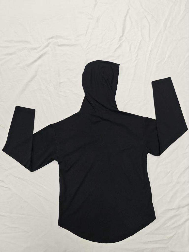 Elegant 2025 V-Neck Women's Hoodie - Soft Long Sleeve Drawstring Sweatshirt