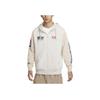 Sportswear Club Casual Comfortable Hooded Zip Letter Long Sleeve Jacket Men Jackets Light-Brown HQ4950-104