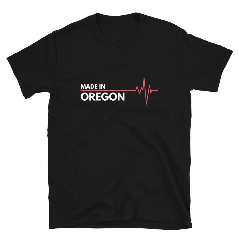 Made In Oregon Heartbeat State Proud Classic T-Shirt M